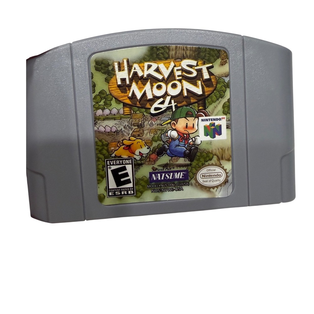 Nintendo Gray Harvest Moon Reproduction Hunt Game Pak N64 One Size